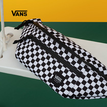 Vans Vans official black and white checkerboard men and women couples running bag