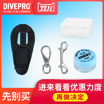 DIVEPRO Diving Equipment Accessories Battery Case Quick Dismantling Hand Electric Sleeve Silicone Grease 316 Stainless Steel Double Head Hook Universal Hook