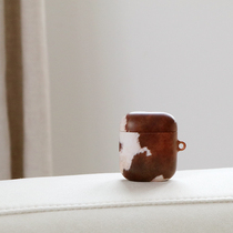 Korean cream feel Airpods pro first second and third generation earphones protective cover pattern full cover protective cover