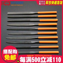 File set Woodworking grinding tool Small frustration knife steel file Metal triangle semicircle mini plastic assorted file