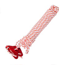 Korean outdoor tent rope 6mm thick 10 meters reinforced thick windproof canopy pull rope to send 2 large triangle rope buckle
