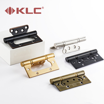 KLC stainless steel bearings primary-secondary hinge black loose-leaf notched silent primary-secondary hinge 4-inch sheet