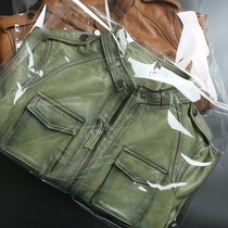 Brand discount ~ counter withdraws cut label women's clothing with texture solid color small collar slim short leather coat