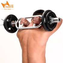 Household muscle exercise mens weightlifting barbell dual-purpose combination ring Orb rod plating barbell bar set