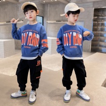 Childrens Clothing Boy Spring Clothing Online Red Suit 2022 New Great Boy Foreign Air Trendy Frock Clothing Spring Autumn Season Sports Tide