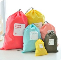  Travel travel storage waterproof storage bag Four-piece combination bundle pocket Underwear bag sundries bag Shoe bag