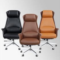 Boss chair simple modern class chair leather business office chair lifting swivel chair home backrest computer chair