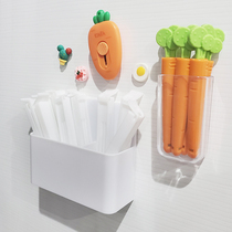 Carrot sealing clip refrigerator sticker storage box sealer magnetic patch magnetic personality creative Nordic ins storage rack