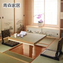 Aomori hand-cranked wooden shell lifting table and room tatami manual lift Japanese floor lifting table