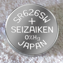 Japan SEIZAIKEN Seiko SR626SW 377 Mercury Free Silver Oxide Original Watch Button Battery Electronics