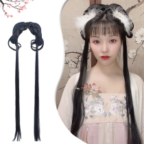 Upgraded ancient style wig Hair band One-piece wig bag Lazy gospel Daily wear Photography Simple and easy to wear