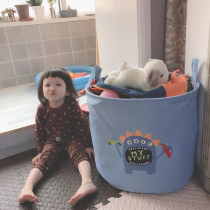 Nordic childrens toy storage basket Fabric folding baby dirty clothes storage bucket large capacity cartoon finishing box
