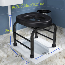 Pregnant women toilet toilet toilet indoor simple mobile folding toilet stool disabled elderly Moon home toilet chair