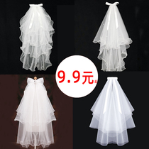 Headgear women's headdress photo props senior feeling bride marriage proposal wedding master wedding dress registration white light use