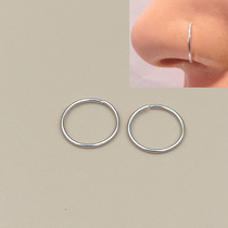925 sterling silver nose ring nose nail small perforation Europe and America popular ear ring puncture jewelry for men and women
