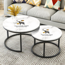 Q elastic silicone table mat Waterproof and oil-proof leave-in round leather tablecloth household combination Marble coffee table table mat