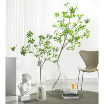 Horse drunk wood simulation green plant decoration decoration flower Japanese hanging clock plant simulation flower fake potted bionic green plant living room