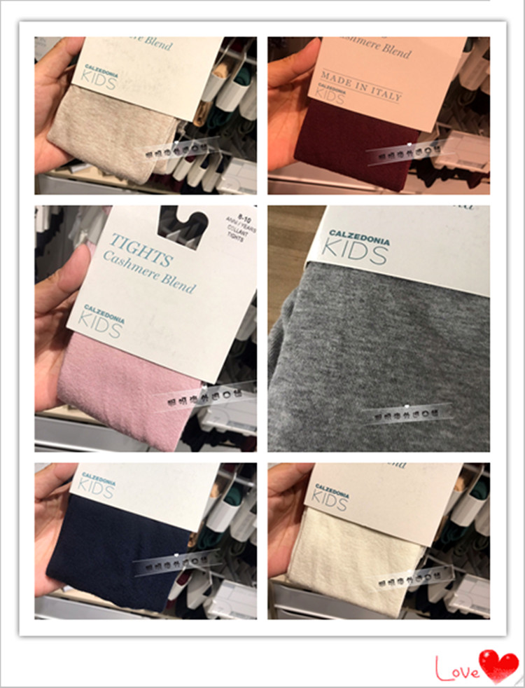 Calzedonia cashmere open rice ingredient childrens pantyhose bottoms socks in a variety of colors