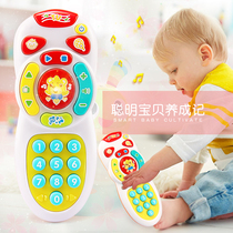 Toy mobile phone children 0-3 years old mobile phone remote control can bite anti-mouth water baby music story puzzle early education machine