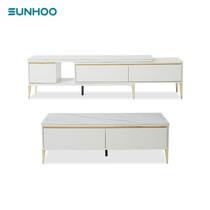 Twin tigers furniture rock panel TV cabinet Modern light luxury ins wind small apartment living room household telescopic combination wall cabinet 306