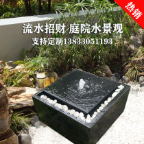 Japanese-style water spray stone courtyard running water landscape stone bowl spring fish pond indoor garden stacked water fountain ornaments
