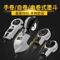 Woodworking pay-off tool line drawing line scriber line automatic electric cable spring ink site fall-resistant ink bucket ink bucket