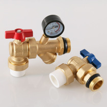 PPR25 ball valve sleeve valve Angle type PPR25 * 1 filter valve PPR ball valve 25 All copper total valve Ball valve water switch