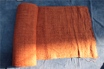Lu Shu Ji monochrome handicraft linen textile cloth handmade earth cloth old cloth roll mixed with spinning linen cloth C837