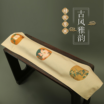 Guqin set guqin Gabu thick guqin dust cloth Zen Chinese guqin antique Ancient Guqin table flag cover tablecloth