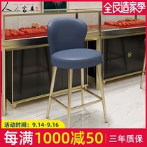 Jewelry store special chair stool front desk reception reclining counter cashier counter high chair bar chair gold shop chair