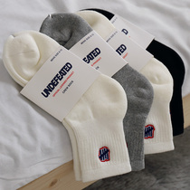UNDEFEATED unbeaten five-bar socks men's thickened towel bottom winter women's tide brand basketball socks