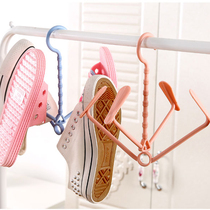 Home multi-function balcony shoe drying rack Household shoe drying device Outdoor windproof coat rack Shoe hook twig shoe drying rack