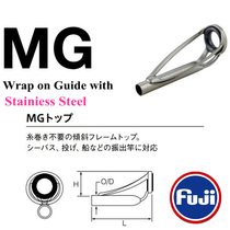 DIY large aperture Japan Fuji MG top ring far-throwing Rod boat fishing rod visual rod anchor fishing rod turtle gun guide ring