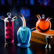 Cocktail Mandarin duck Cup creative sharing Cup bar round ball double tube glass personality Net red utensils hanging wine glass