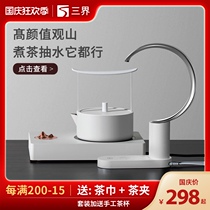 Sanjie Guanshan electric tea stove set household tea cooker Kettle tea kettle electric pottery stove tea set thermal tea stove