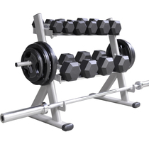 Home commercial gym fitness equipment Professional double dumbbell rack Hexagonal round fixed dumbbell display shelf