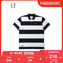 it :CHOCOOLATE mens polo shirt short sleeve men 2021 summer new trend stripe 1105XUG