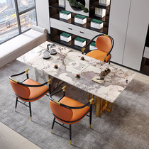 Light luxury Rock board tea table and chair combination modern simple office kung fu coffee table tea set set integrated storage tea table