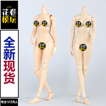1 6 female soldiers half-encapsulated plastic body 12 inch doll model soft chest joint movable body new spot