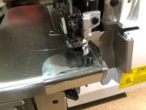 Industrial edge cutting machine overlock sewing machine anti-cutting cloth blocking gauge all-steel positioning waist and edge plate cylinder