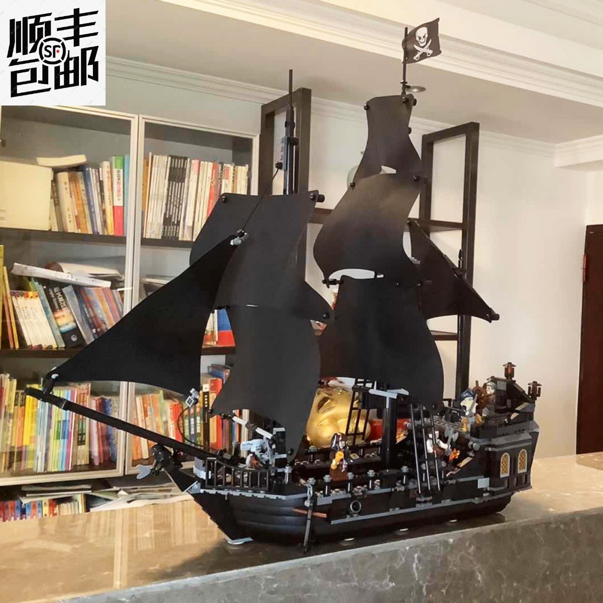 パイレーツオブカリビアン船モデルブラックパール帆船アン女王組み立てブロックおもちゃ教育少年ギフト