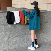 Large size womens clothing fat MM design sense fried street Salt Line slim sweater female spring and autumn thin loose lazy style top female