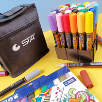STA Acrylic marker pen DIY shoe bag mobile phone case Acrylic pen Student hand-painted water-based high-gloss pen Paint pen