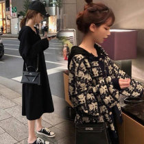Korean maternity wear autumn dress spring and autumn dress new coat pregnant woman suit fashion dress children