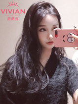 Vivian wig female U-shaped half head cover Medium long curly wavy pear flower head natural realistic fluffy hair set VU13