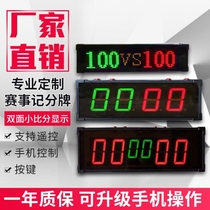 Basketball game electronic scoreboard led flip card electronic scoreboard scoreboard scorer 24 seconds timer