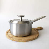 XMAN stock 16cm stainless steel hot milk pot supplementary food frying pan instant noodles small soup pot snow pan micro-flawed