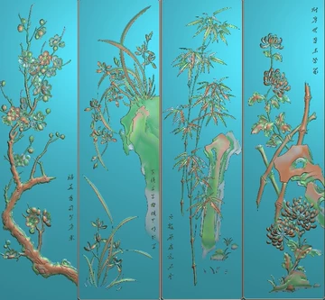梅兰竹菊屏风-梅兰竹菊屏风促销价格、梅兰竹菊屏风品牌- 淘宝