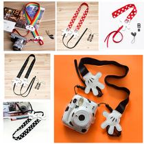 Pat-up camera with shoulder strap single anti micro single braces Art cute hanging rope Italic cross retro Sony back rope universal