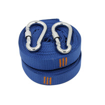 Hammock rope Outdoor adjustable belt Special strap Reinforced strap hook Nylon webbing carabiner Swing rope